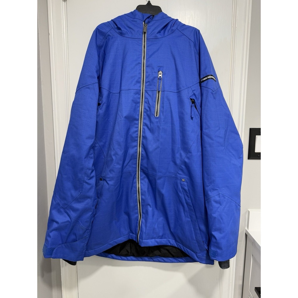 RIDE Snowboard Mens Snow Jacket - Blue - Large - Strata HD II